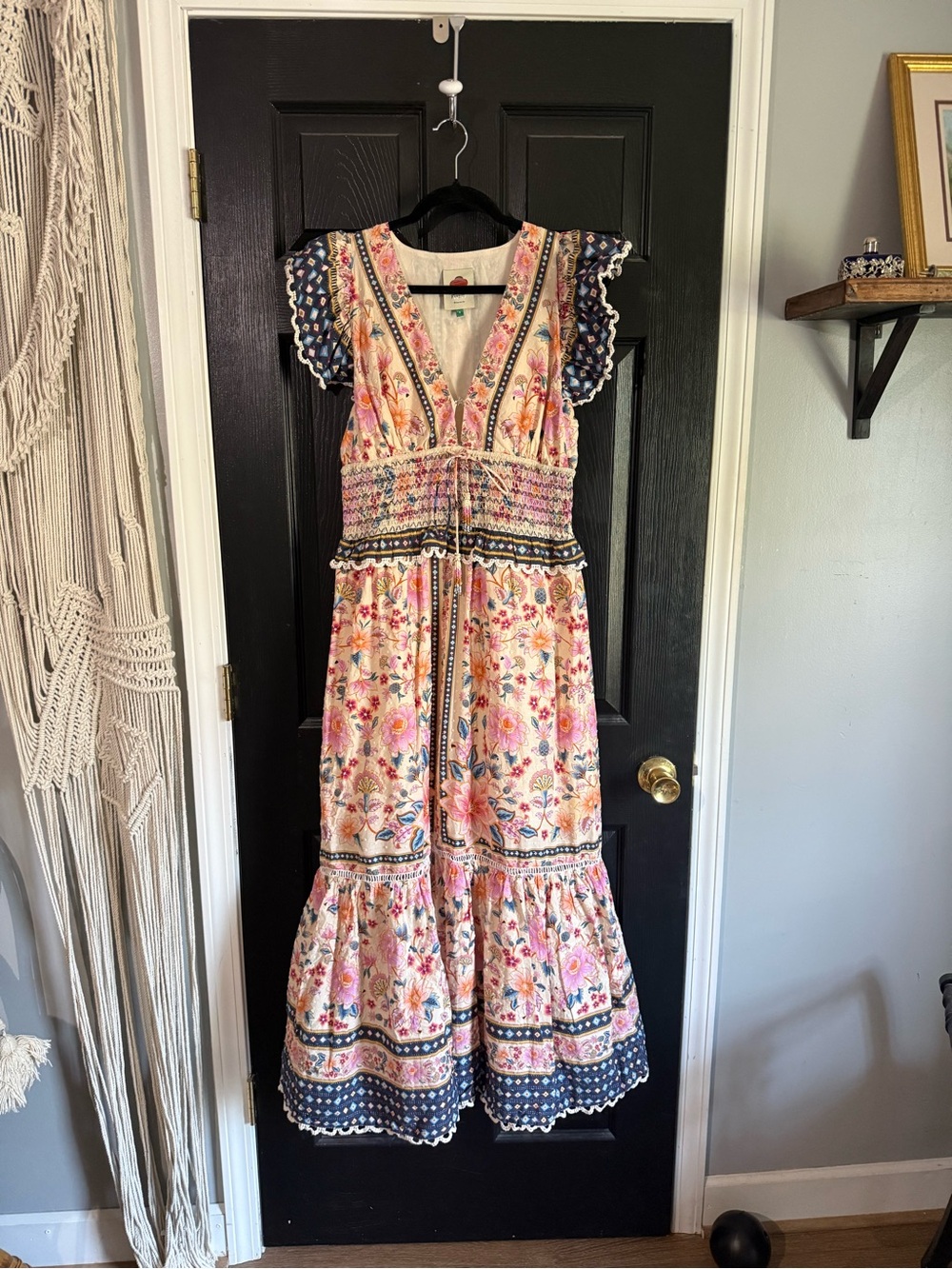 Farm Rio Superbloom Tapestry Ruffle Maxi Dress - Picture 4 of 8